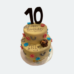 zum 10. Geburtstag eine feine Torte